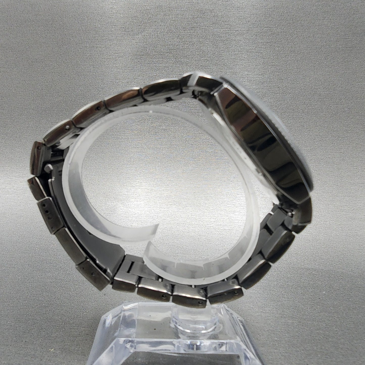 Fossil Machine Watch Men 42mm Black Dial Gray Tone Date Round FS4774 New Batt8