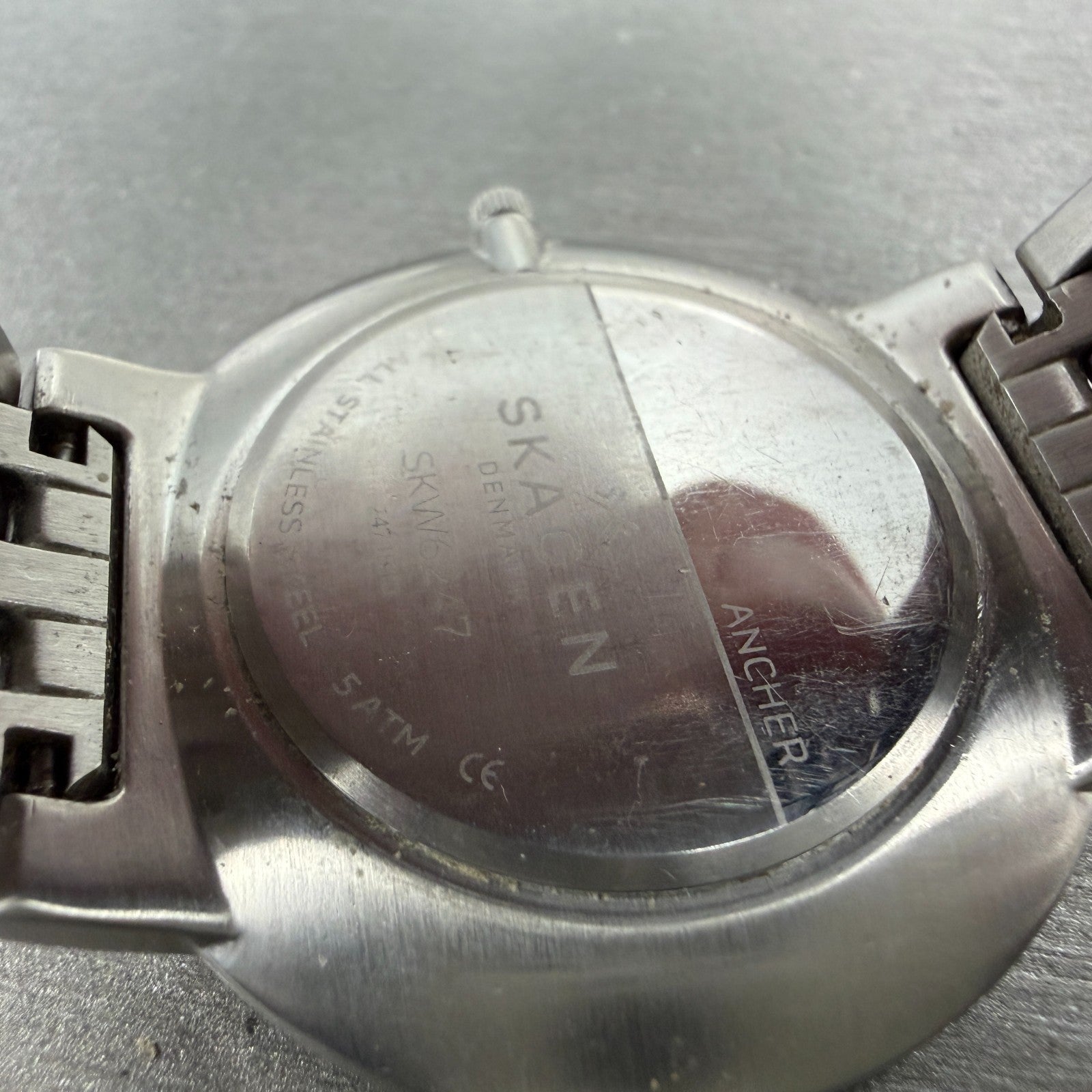 Skagen Ancher Watch Men 40mm Gray Dial Silver Tone Round SKW6247 New Battery9