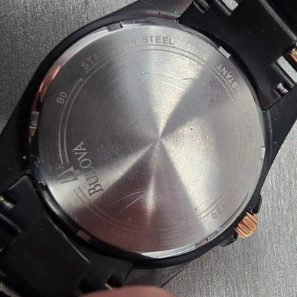 Bulova Marine Star Watch Men 42mm MOP Dial Two Tone Daydate 98E102 New Battery10