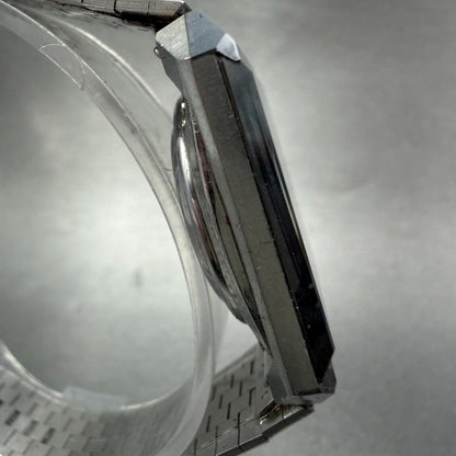 Rado Diastar Watch Men 30mm Black Dial Tungsten Case Date Rectangle New Battery3