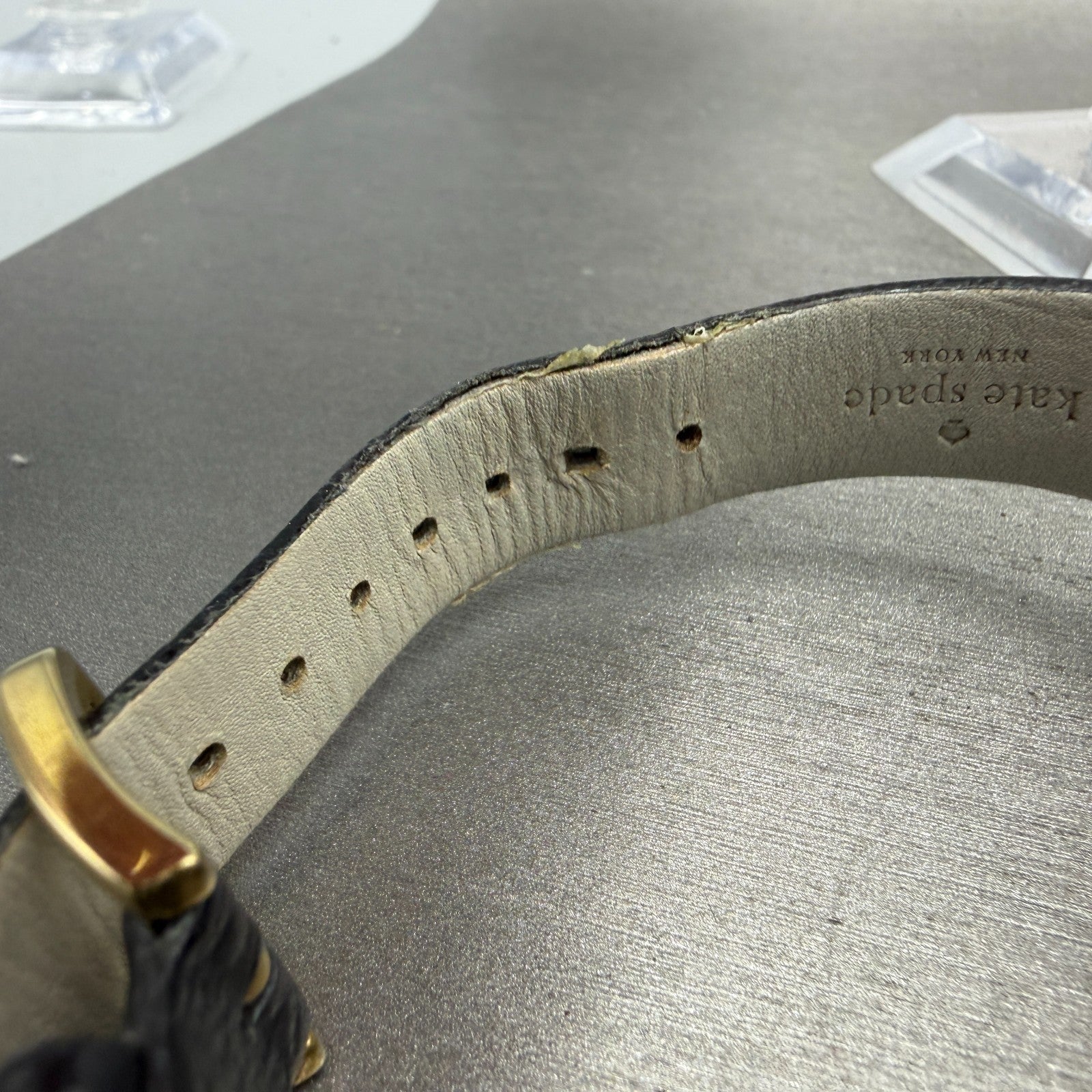 Kate Spade Metro watch Women 34mm Cream Dial Gold Tone Round 0107 New Battery10