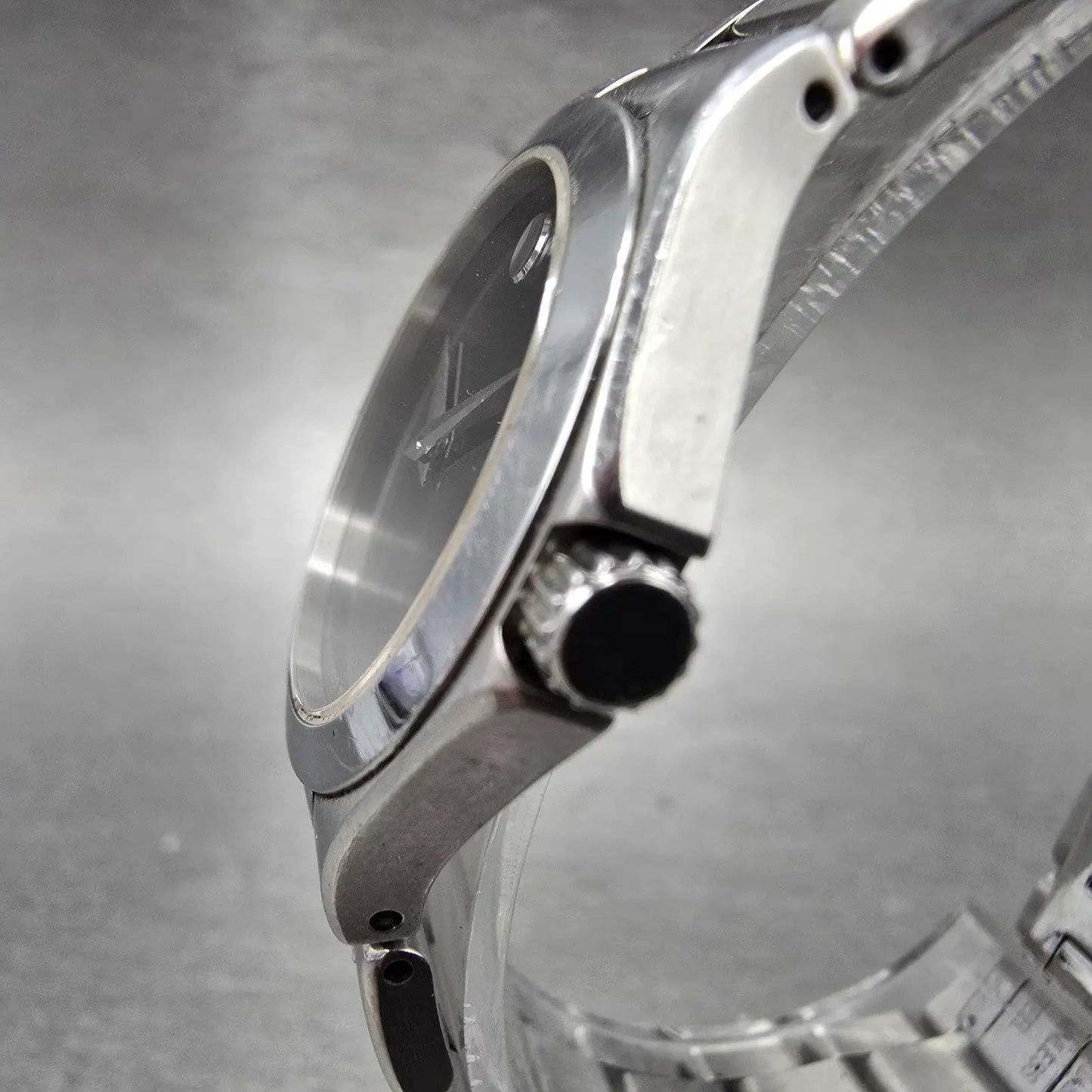 Movado Museum Watch Women 28mm Black Dial Stainless Steel Round New Battery2