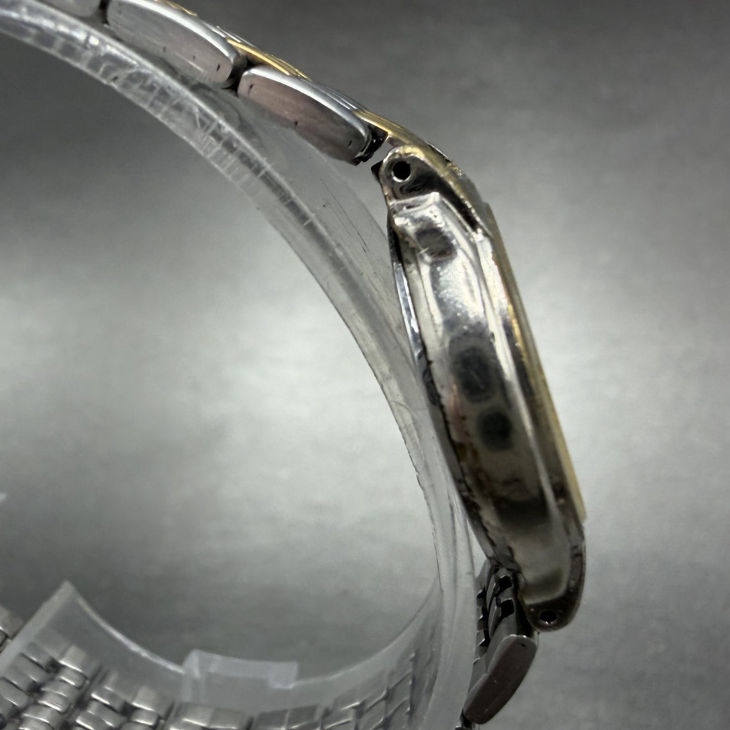 Seiko Watch Women 24mm Champagne Dial Two Tone Round V701-2C10 New Battery3