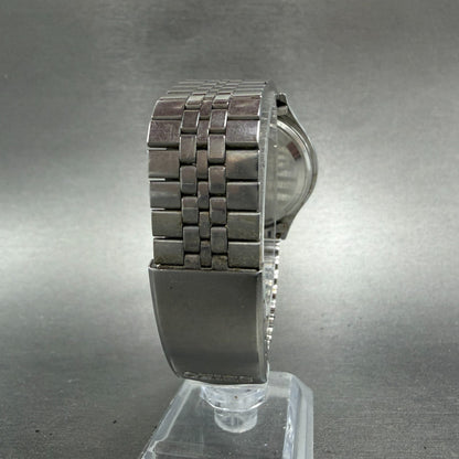 Seiko Type II Watch Men 37mm White Dial Silver Tone Daydate 7546-7010 New Batt7