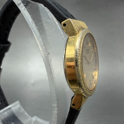 Seiko Watch Women 21mm Champagne Dial Gold Tone Round 2320-0058 New Battery VTG3
