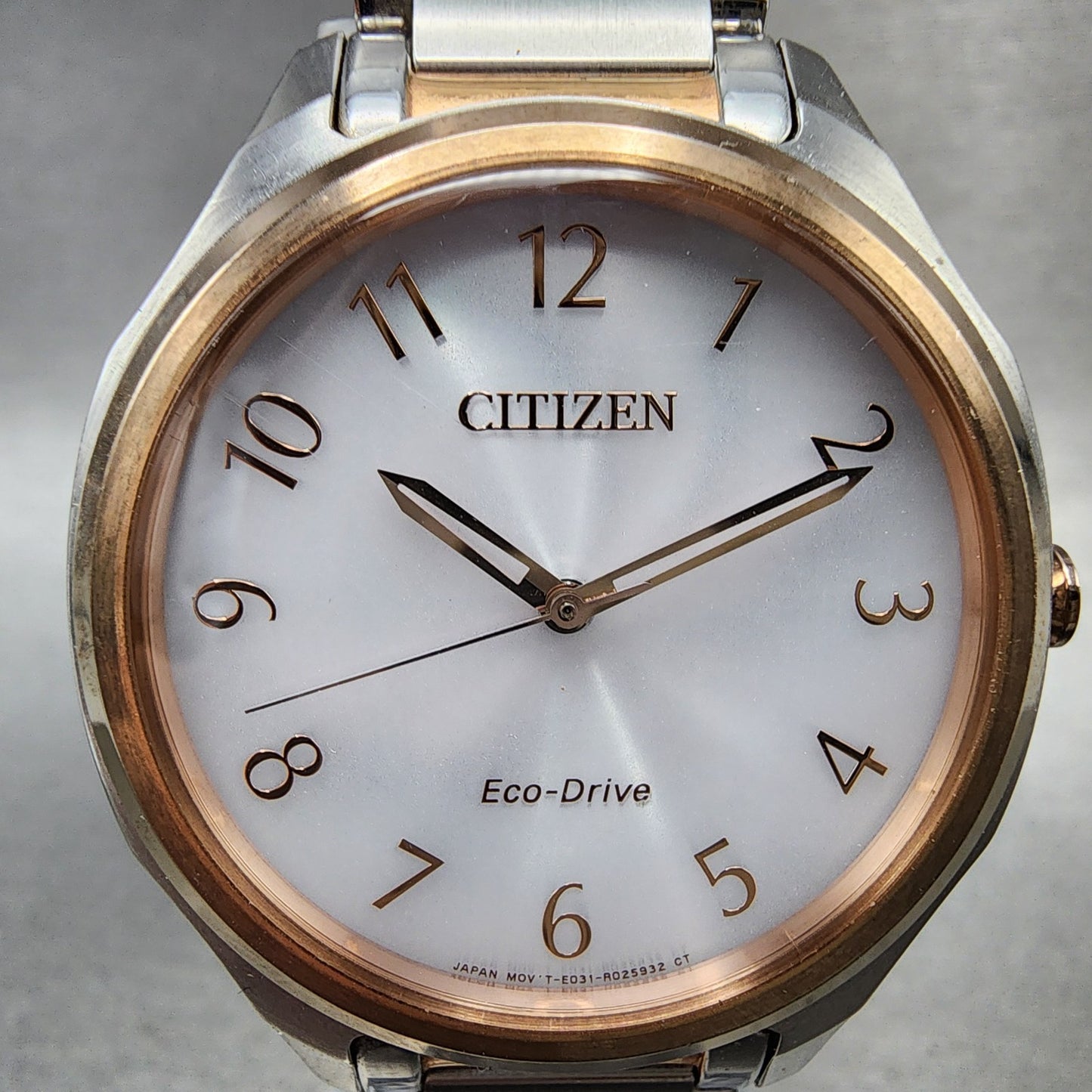 Citizen EcoDrive Watch Women 35mm White Dial Two Tone E031R010867 Runs1