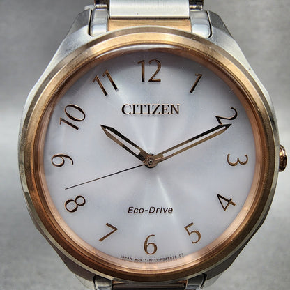 Citizen EcoDrive Watch Women 35mm White Dial Two Tone E031R010867 Runs1