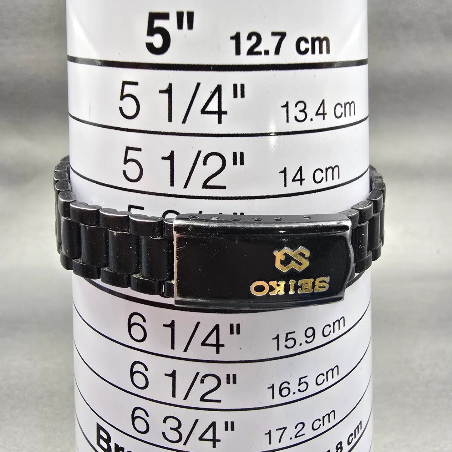 Seiko SQ Watch Women 24mm Black Dial Black & Gold Tone Daydate 2A23-0159 New Bat9