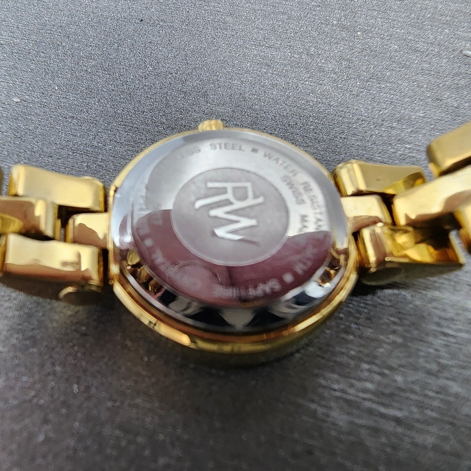 Raymond Weil Watch Women 21mm White Dial Gold Plated 5817 New Battery W/Box9
