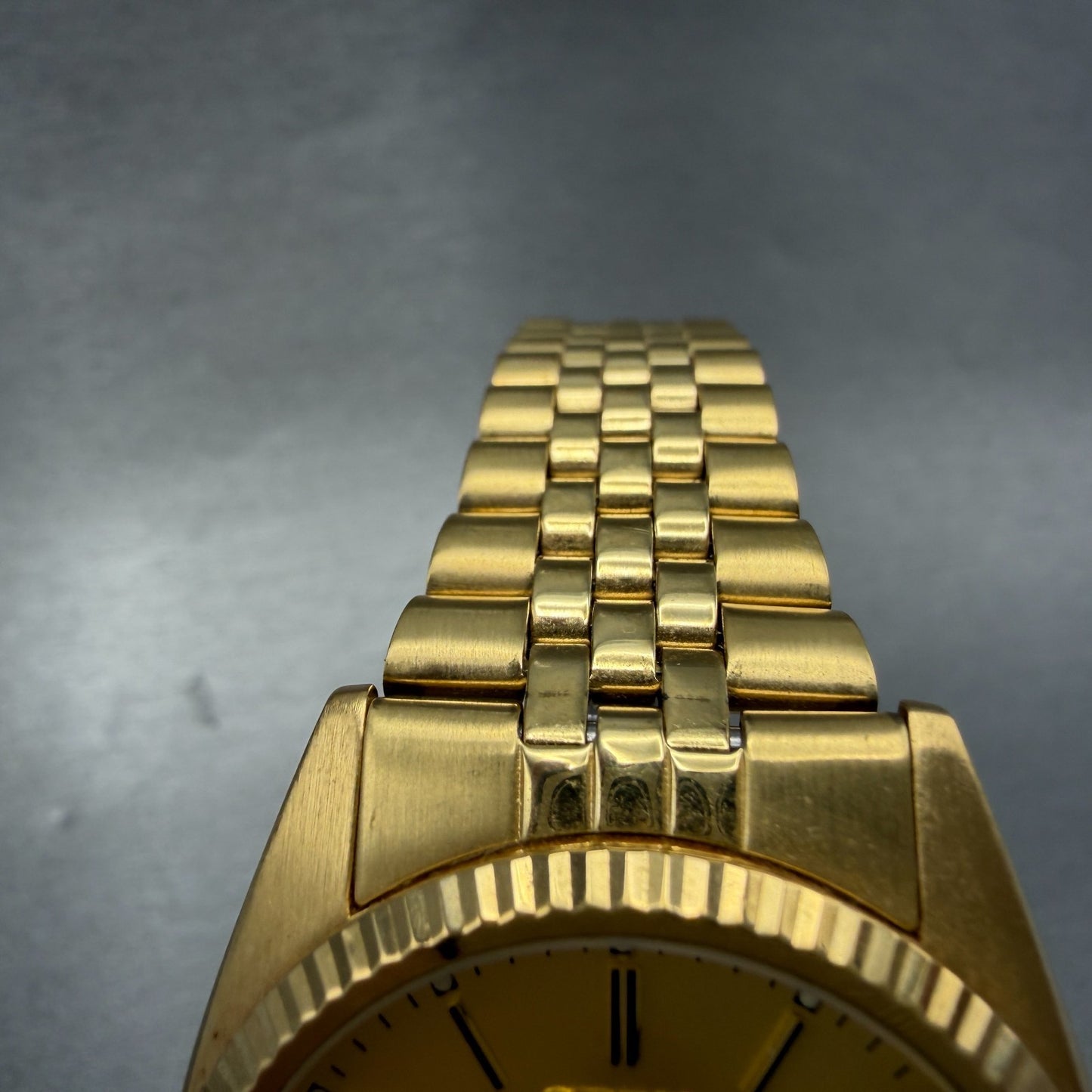 Seiko 5 Automatic President Watch Men 36mm Champagne Dial Two Tone Daydate Runs14