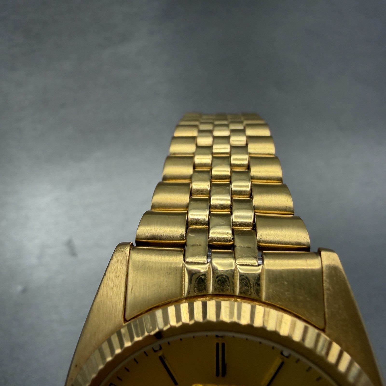 Seiko 5 Automatic President Watch Men 36mm Champagne Dial Two Tone Daydate Runs14