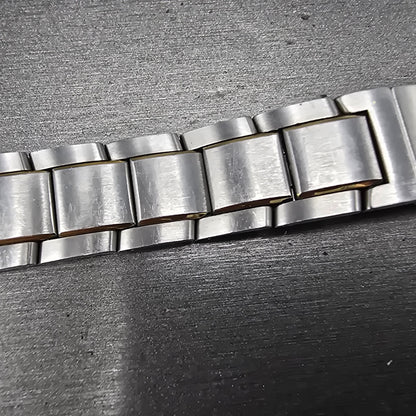 Movado Museum Bracelet 18mm Two Tone Stainless Steel Butterfly Clasp 85-G1-8854