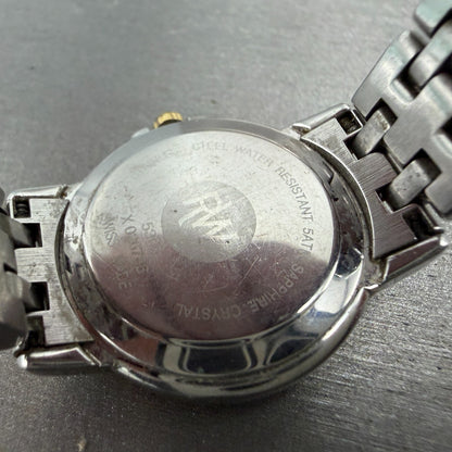 Raymond Weil Tango Watch Women 28mm White Dial Two Tone Date Round 5360 New Bat89