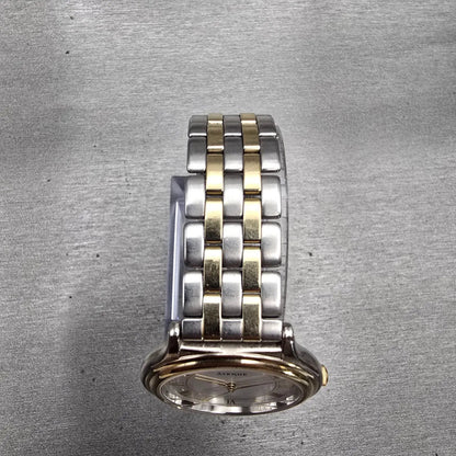 Seiko Avenue Watch Men 32mm Silver Dial Two Tone Round 7N01-626A New Battery VTG4