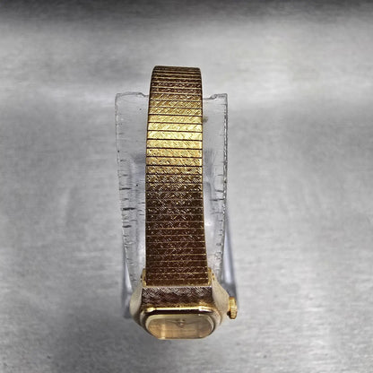 Citizen CQ Watch Women 16mm Champagne Dial Gold Tone 3220-899148 New Battery JP4