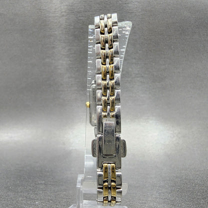 Citizen EcoDrive Tank Watch Women 15mm MOP Dial Two Tone Rectangle Runs7