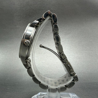 Michael Blake Watch Women 35mm Silver Dial Silver Tone Crystals MK3458 NewBatt6
