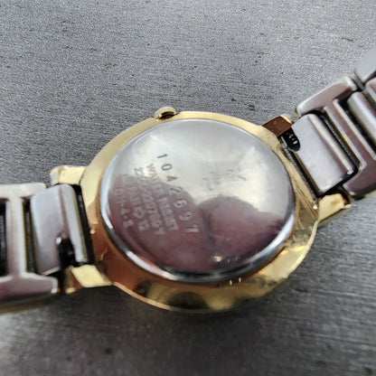 Yves Saint Laurent Watch Women 24mm Black Dial Two Tone Round 2200-229789 PARTS