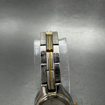 Bulova Watch Women 17mm Silver Dial Two Tone Oval 98T92 New Battery4