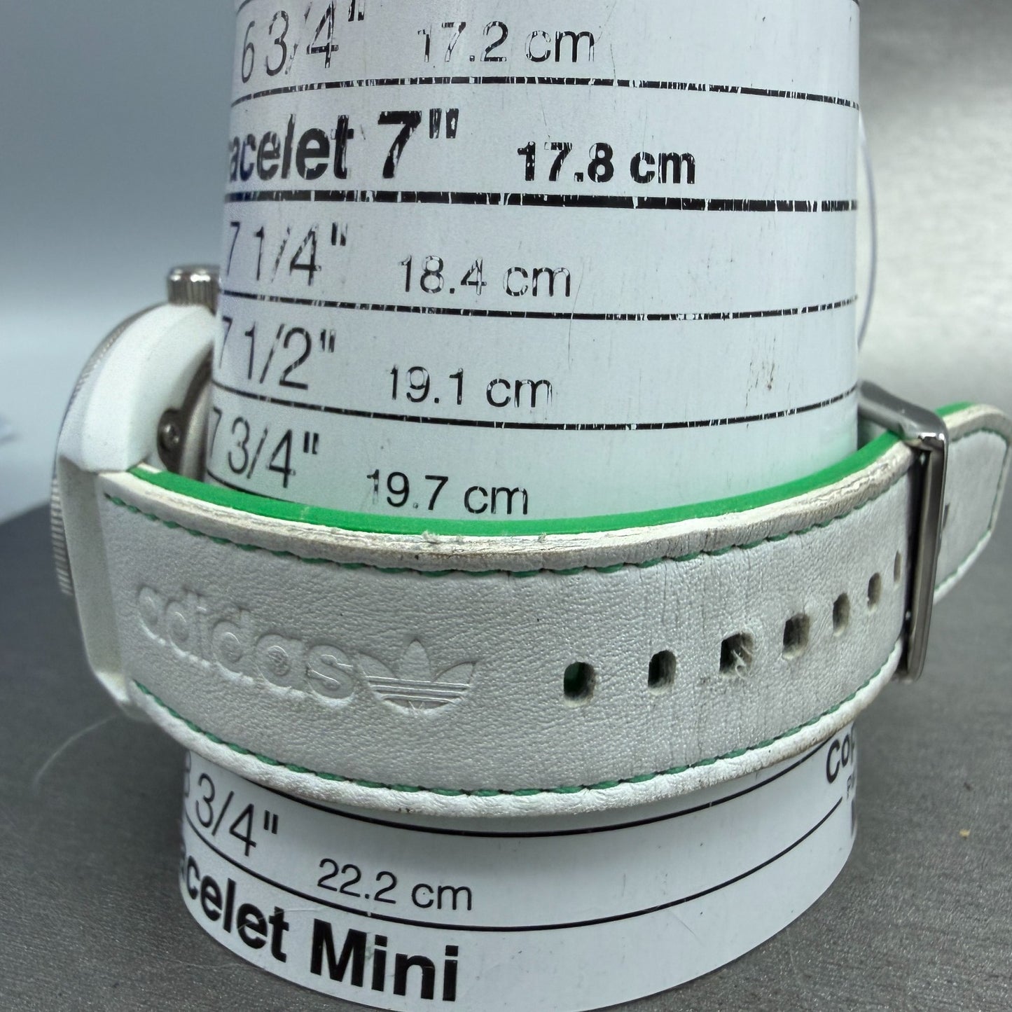 Adidas Stan Smith watch Men 45mm White Dial White Tone Round ADH2931 New battery10