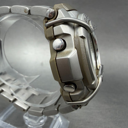 Casio G-Shock MTG-510 Watch Men 45mm White Dial Silver Ana Digi Round New Batt3