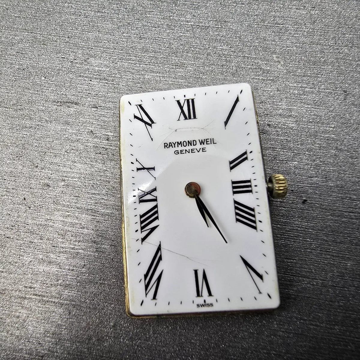 Raymond Weil Tank Watch Unisex 20mm White Dial Gold Plated 5742 VTG PARTS12