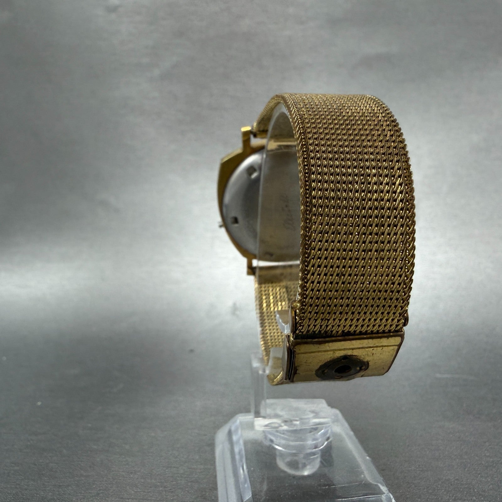 Hamilton Ricoh Electric Watch Men 35mm Champagne Dial Gold Asymmetrical PARTS8