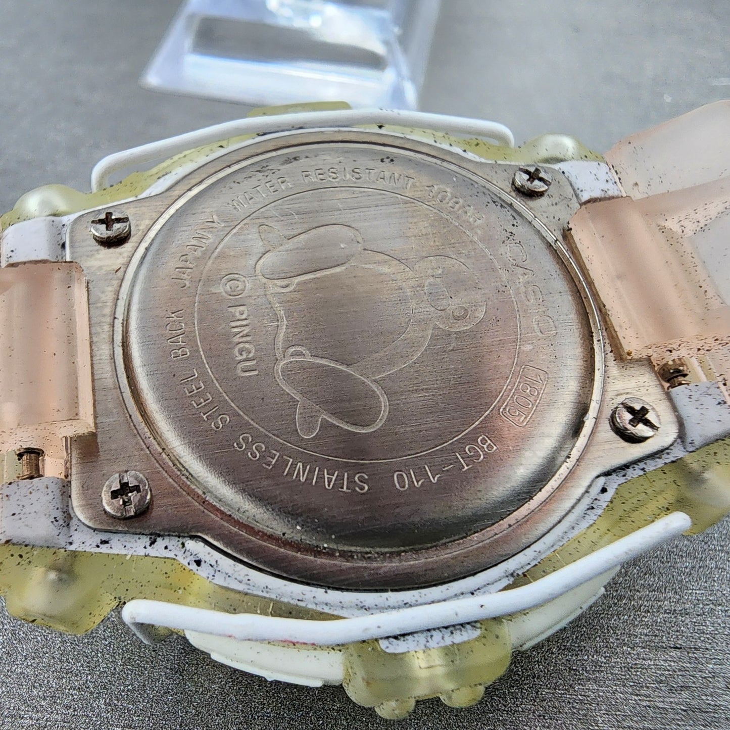 Casio BabyG Watch Women 42mm Digital Pink Clear Alarm Chrono BGT110 Pinga9