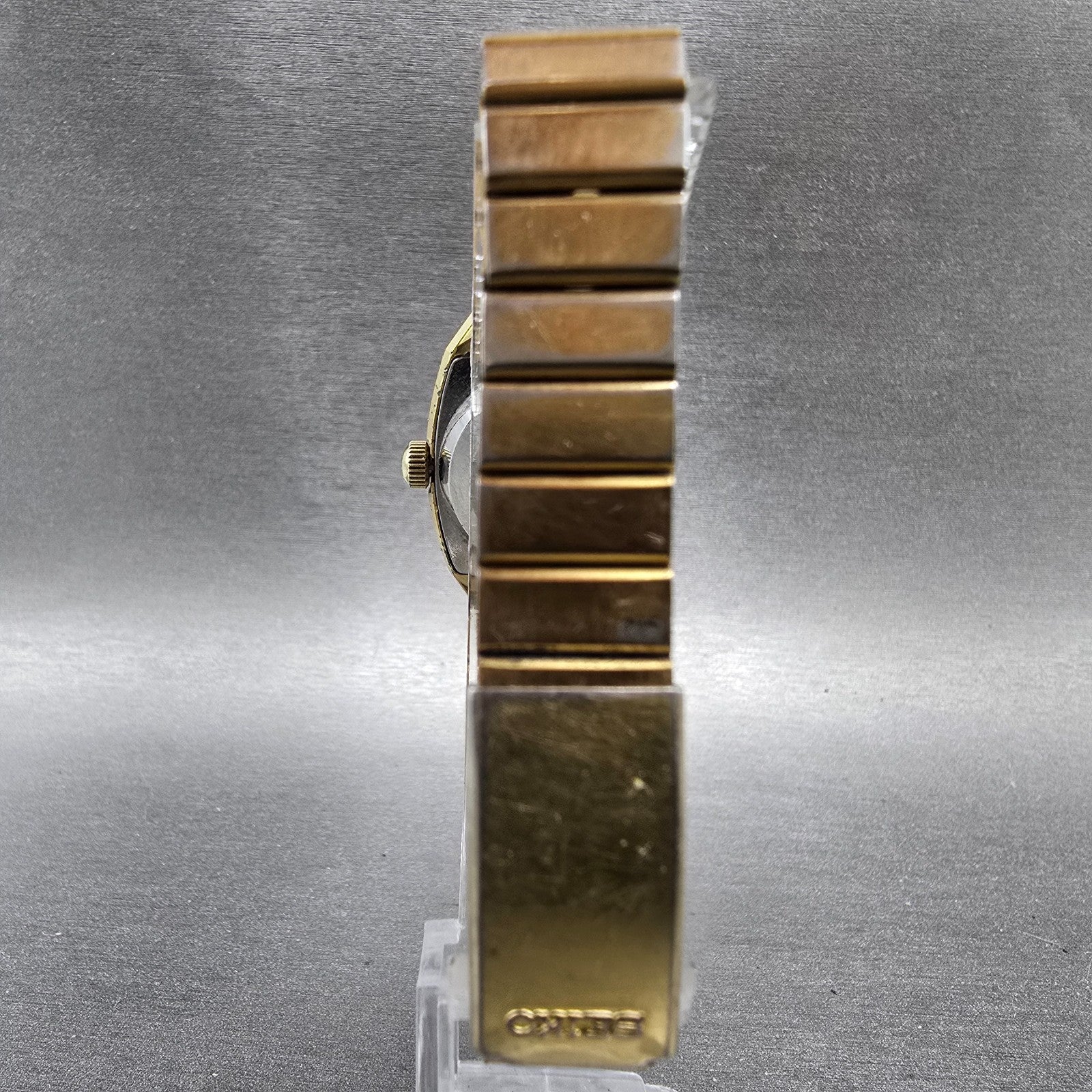 Seiko Autoamtic Watch Women 23mm White Dial Gold Tone Daydate 2206-3050 Works7