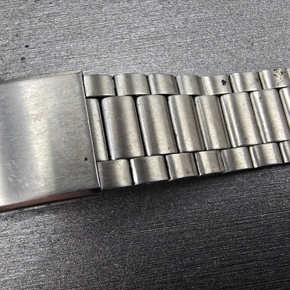 Seiko  Bracelet 20mm Stainless Steel Silver Tone Tri Folding Clasp VTG Japan2