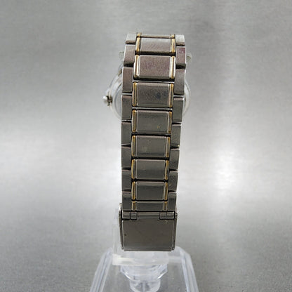 Seiko Avenue Watch Women 28mm White Dial Two Tone 1f21-0d10 New Battery
