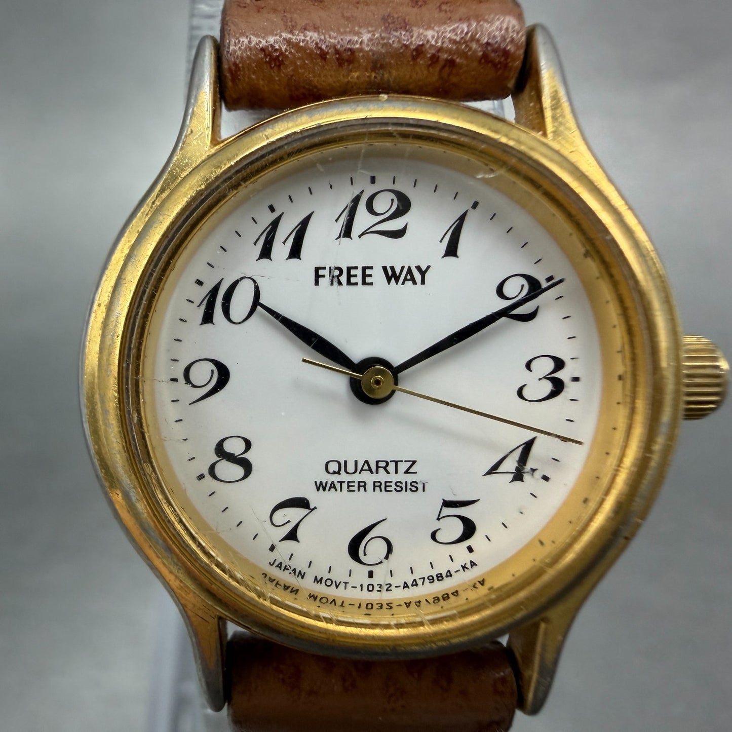 Citizen Freeway Watch Women 24mm White Dial Gold Tone Round 1032-A44601 New Batt1