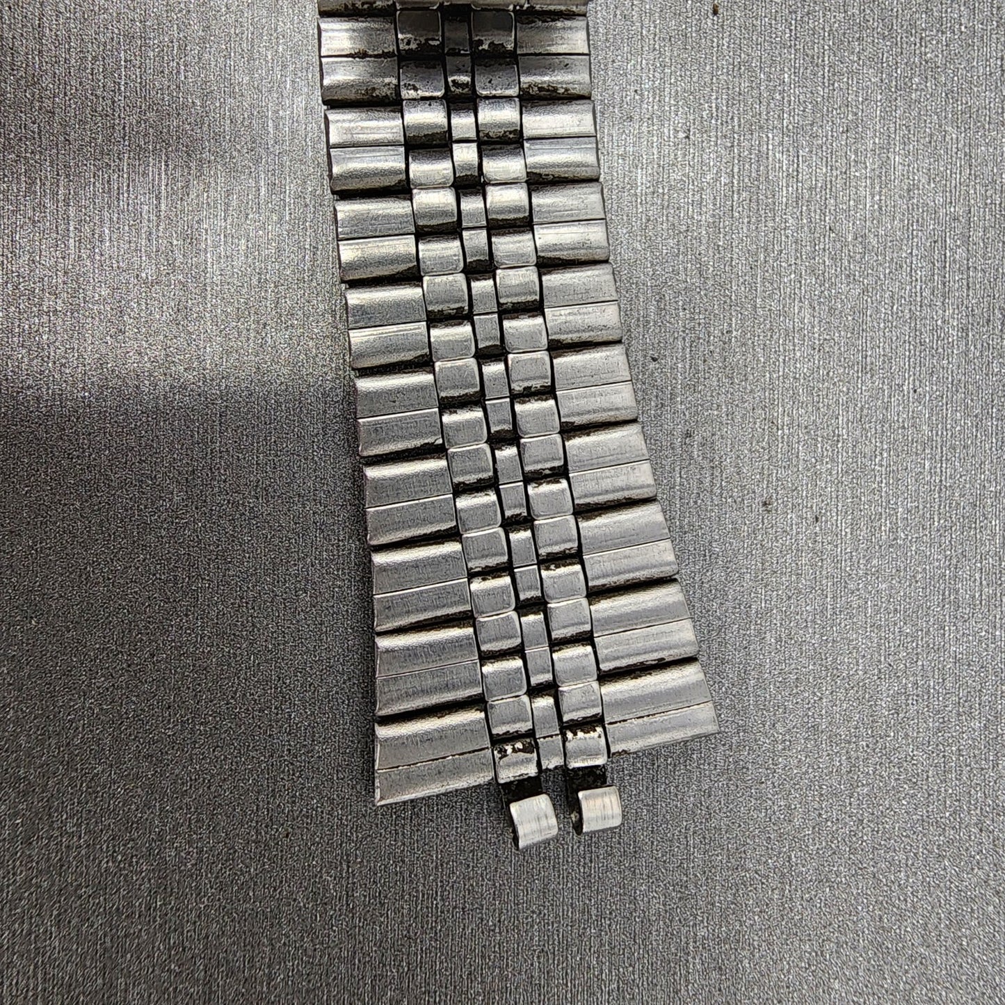 VTG Seiko Watch Bracelet 20mm Stainless Steel 5 Link Tri Folding Clasp no endlin9