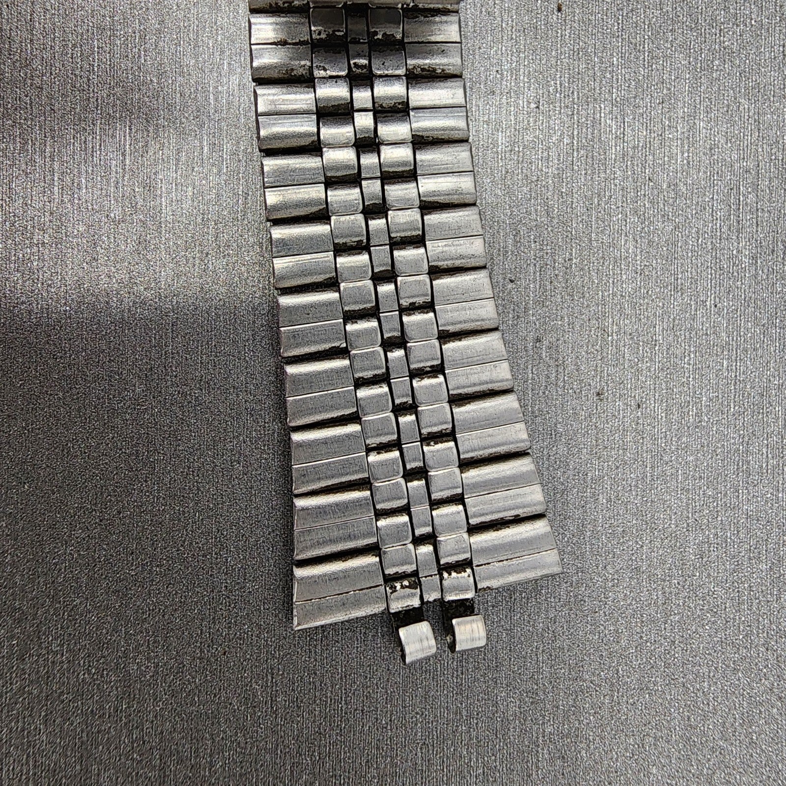 VTG Seiko Watch Bracelet 20mm Stainless Steel 5 Link Tri Folding Clasp no endlin9