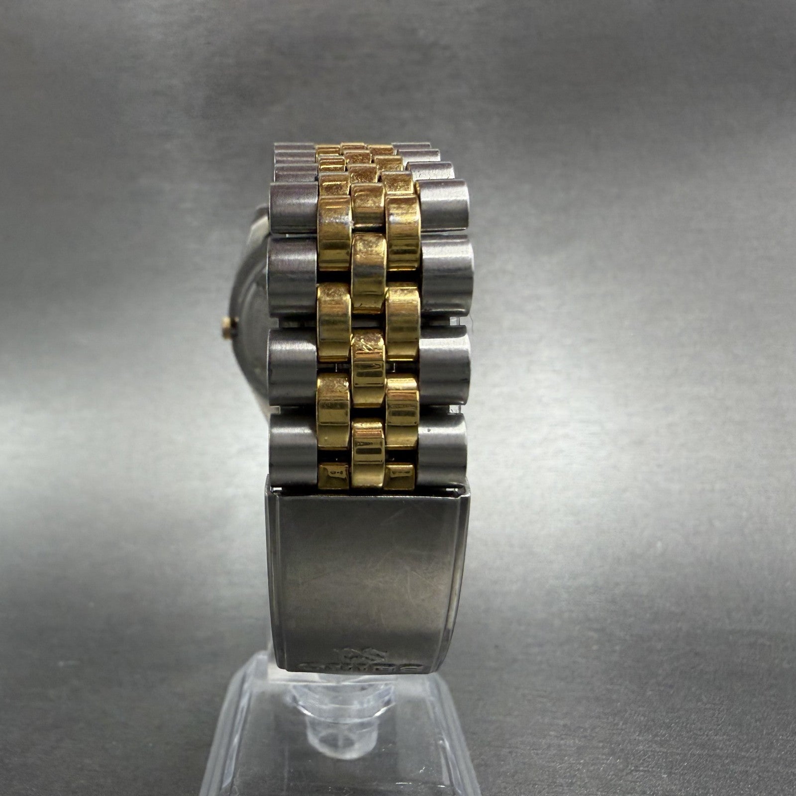 Seiko SQ President Watch Men 36mm Champagne Dial Two Tone Daydate Round  New Bat7