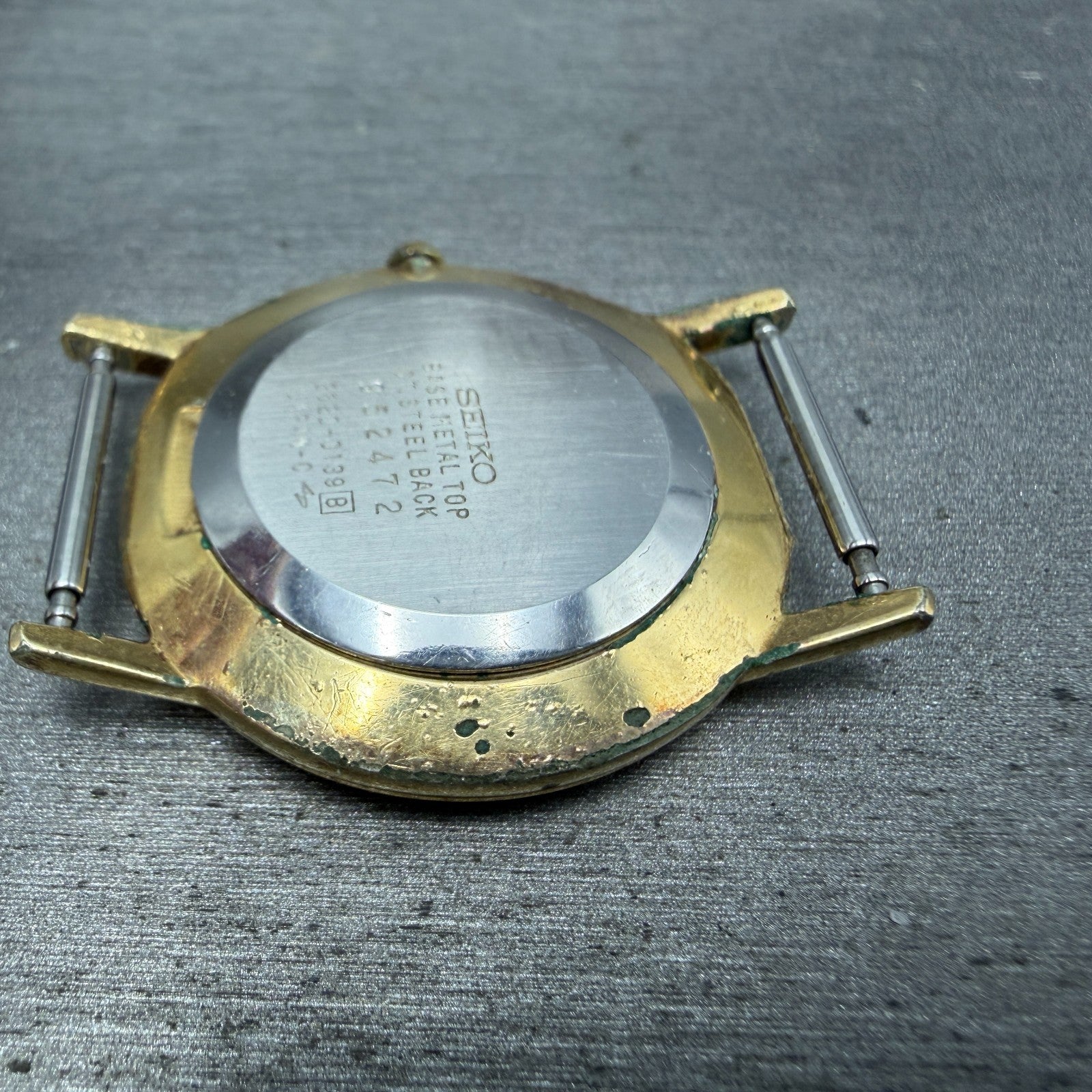 Seiko Watch Men 33mm Champagne Dial Gold Tone Round 2620-0139 PARTS Vintage11