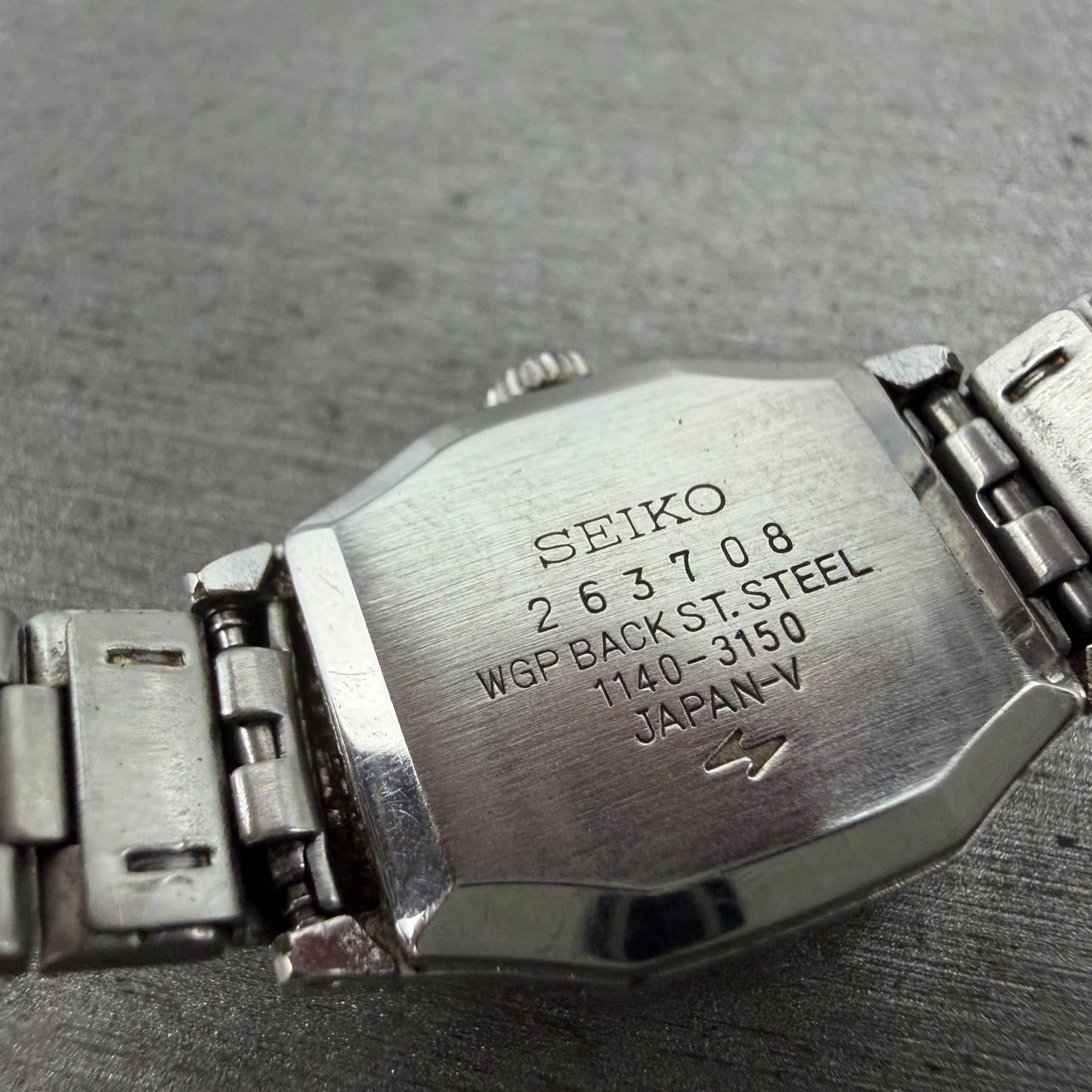 Seiko Special Watch Women 19mm Blue Dial Silver Tone Manual 1140-3150 Runs VTG9