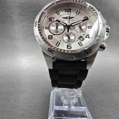 Invicta I Chronograph Dive Watch Men 45mm Silver Dial Steel IBI10015-002 New Bat6
