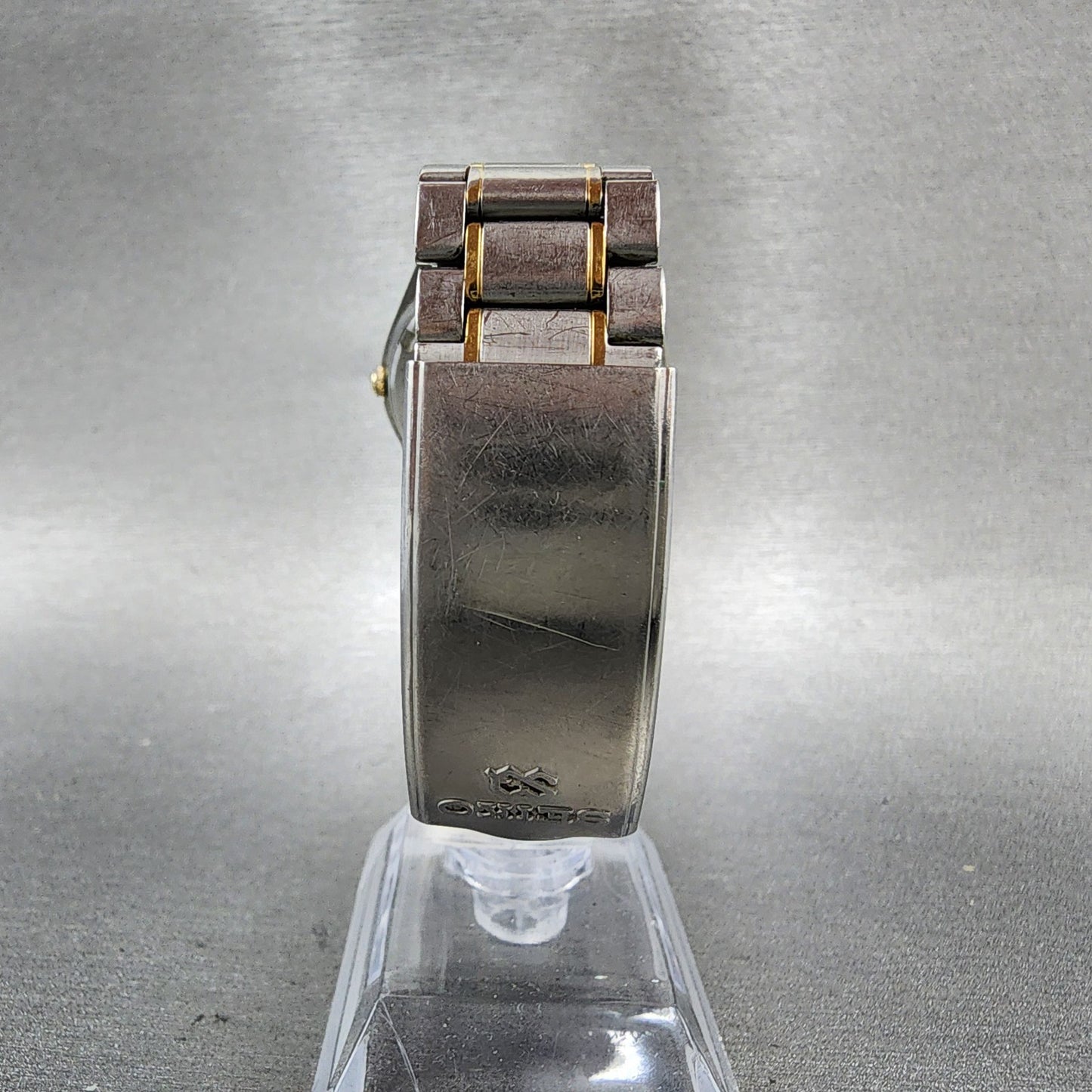 Seiko SQ Watch Men 34mm Silver Dial Two Tone Daydate 5H238a09 New Battery7
