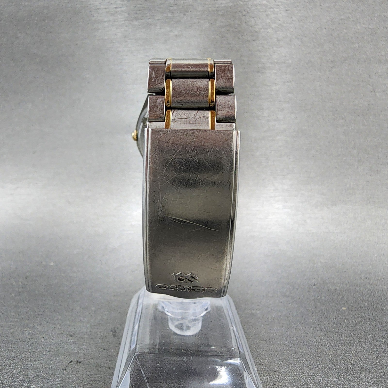 Seiko SQ Watch Men 34mm Silver Dial Two Tone Daydate 5H238a09 New Battery7