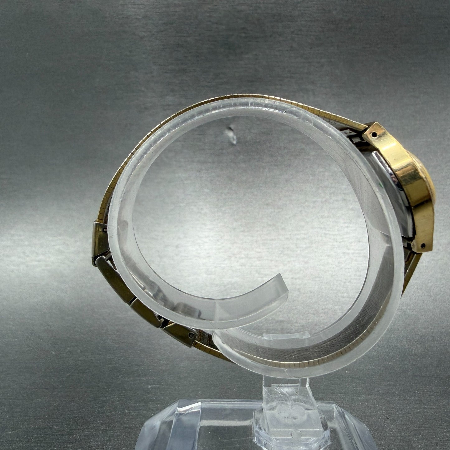Seiko Watch Women 22mm Brown Dial Gold Tone Oval Manual Winds Runs 11-7719 VTG8
