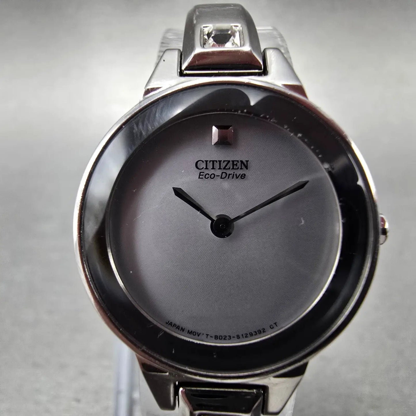 Citizen Eco-Drive Watch Women 23mm White Dial Silver Round B023-S089824 Runs1