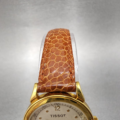 Tissot Watch Women 24mm White Dial Gold Tone Round A220 ETA 980.153 PARTS5