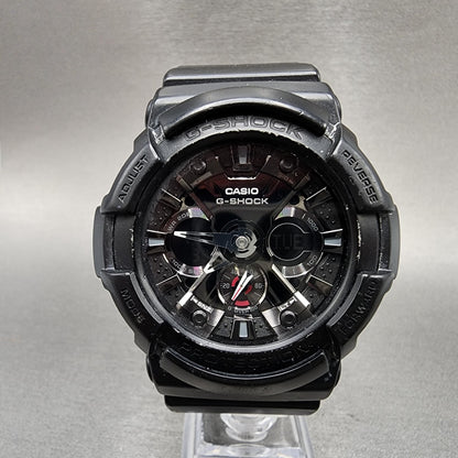 Casio GShock GA201 Watch Men 53mm Black Analog Digital Alarm Chrono New Batt0