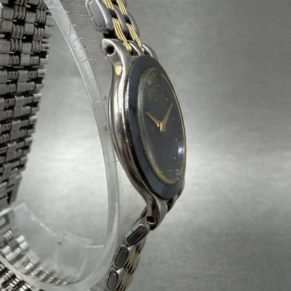 Citizen Elegance Watch Women 23mm Black Dial Two Tone Round 3220325311 New Batt3