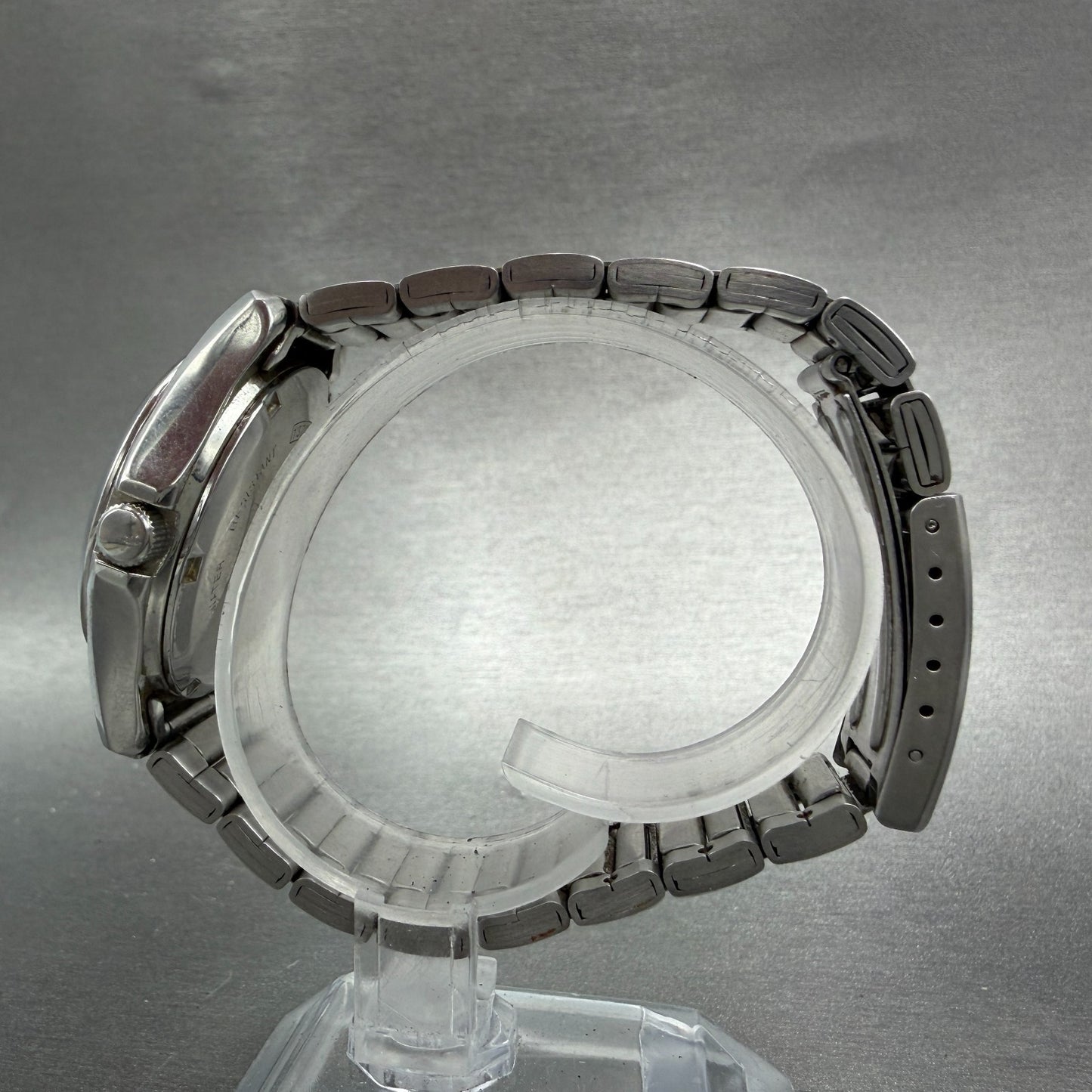 Casio Beside Watch Men 35mm Silver Dial Steel Daydate Round BES-105 New Battery6