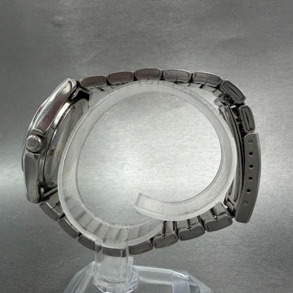 Casio Beside Watch Men 35mm Silver Dial Steel Daydate Round BES-105 New Battery6
