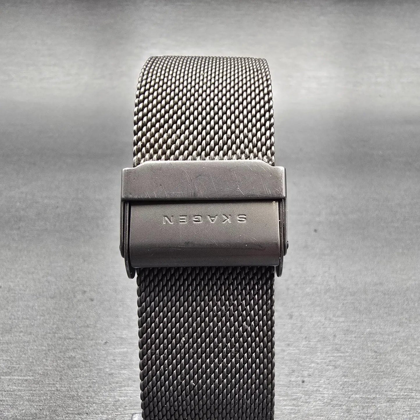 Skagen Melbye Watch Men 40mm Gray Dial Titanium Daydate SKW6007 New Battery7