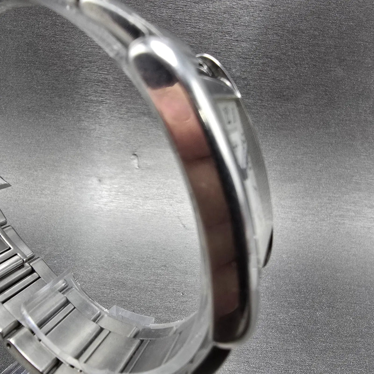 Coach Tank Watch Men 25mm Silver Dial Silver Tone Rectangle W502B PARTS4