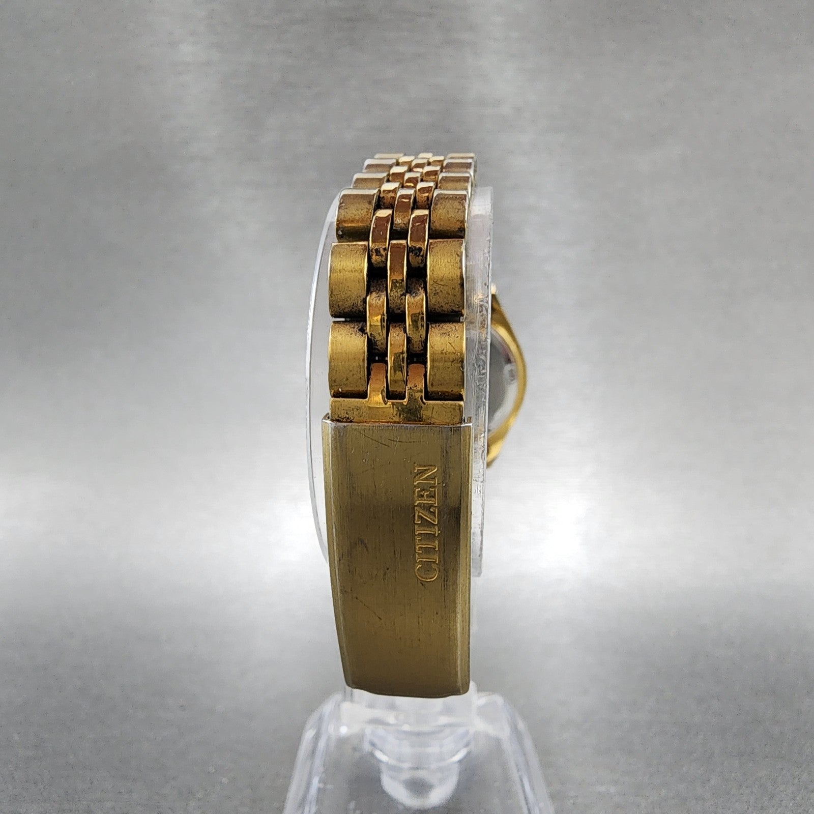 Citizen CQ Watch Women 26mm Black Dial Gold Tone Daydate 6000075684  NewBattery7